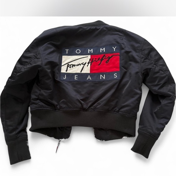 Tommy Hilfiger Black Bomber Jacket - Picture 2 of 5